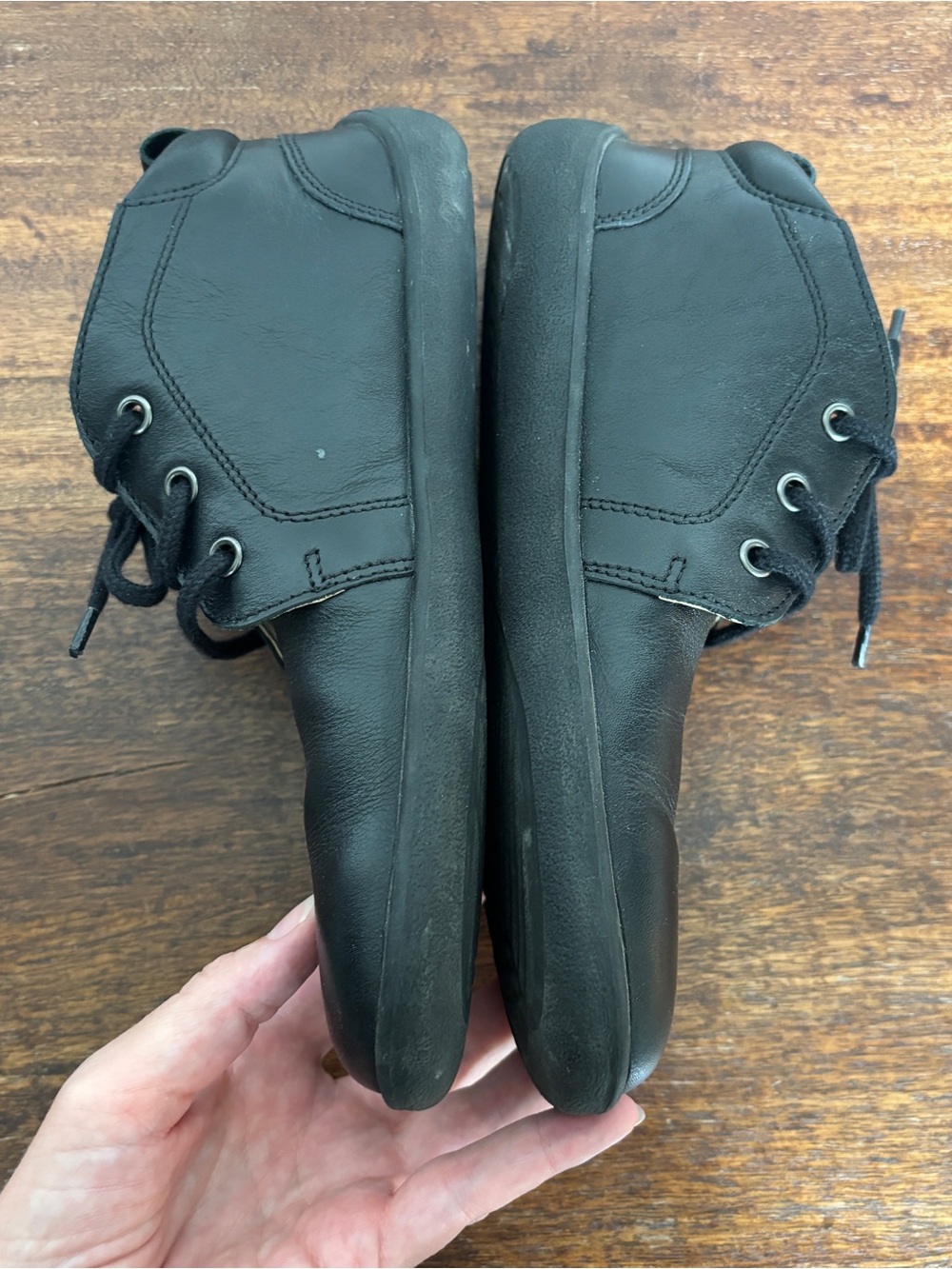 Be Lenka Icon Black Leather Chukka Barefoot Shoes Ankle Boots Unisex Sz EU 38 - Picture 6 of 11